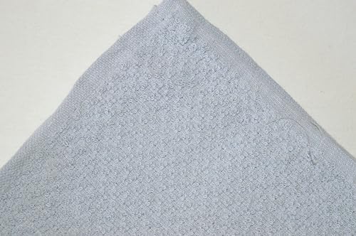 100 Cotton Washcloth Set of 6 12x12 inches Compact gray