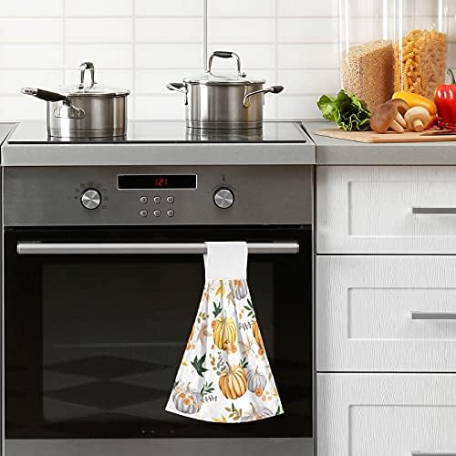 Maple Leaves Autumn Kitchen Hanging Hand Towels 2 PCS
