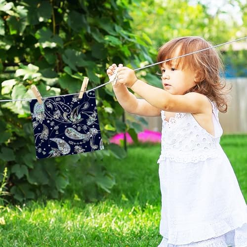 Paisley Washcloth Set for Fast Drying Perfect for Home Use