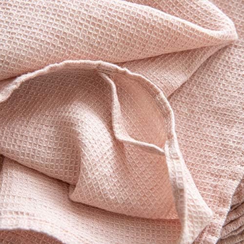 LinenMe Waffle Washcloth Set 4 Pieces Rosa 12x12