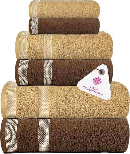 Elegant 6-Piece Solitaire Towel Set