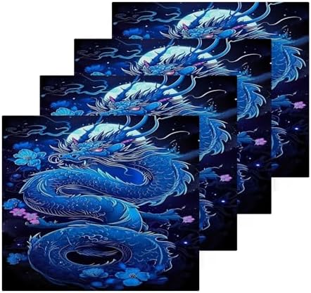 2-Pack Dragon Washcloths Soft Absorbent Baby Face Towels