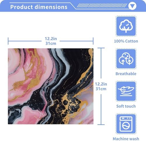 Premium Marble Washcloth Set for Fast Drying
