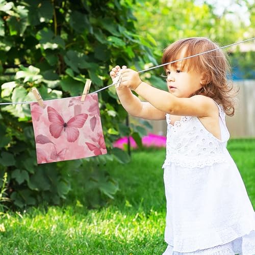 Stylish Xigua Butterflies Absorbent Washcloth Set for Fast Drying