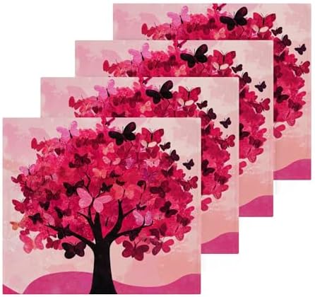 Xigua Red Tree Washcloth Set