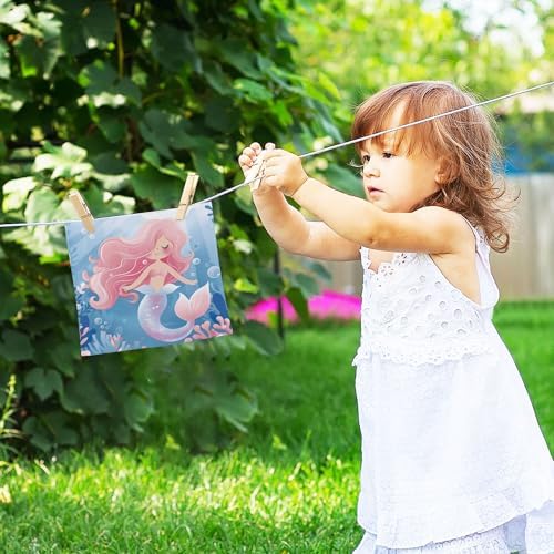 Charming Mermaid Washcloth Set for Bath or Toilet