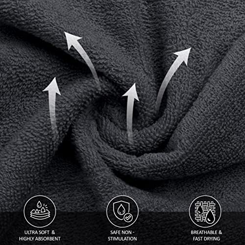 Luxury Viscose Washcloths Set 12x12