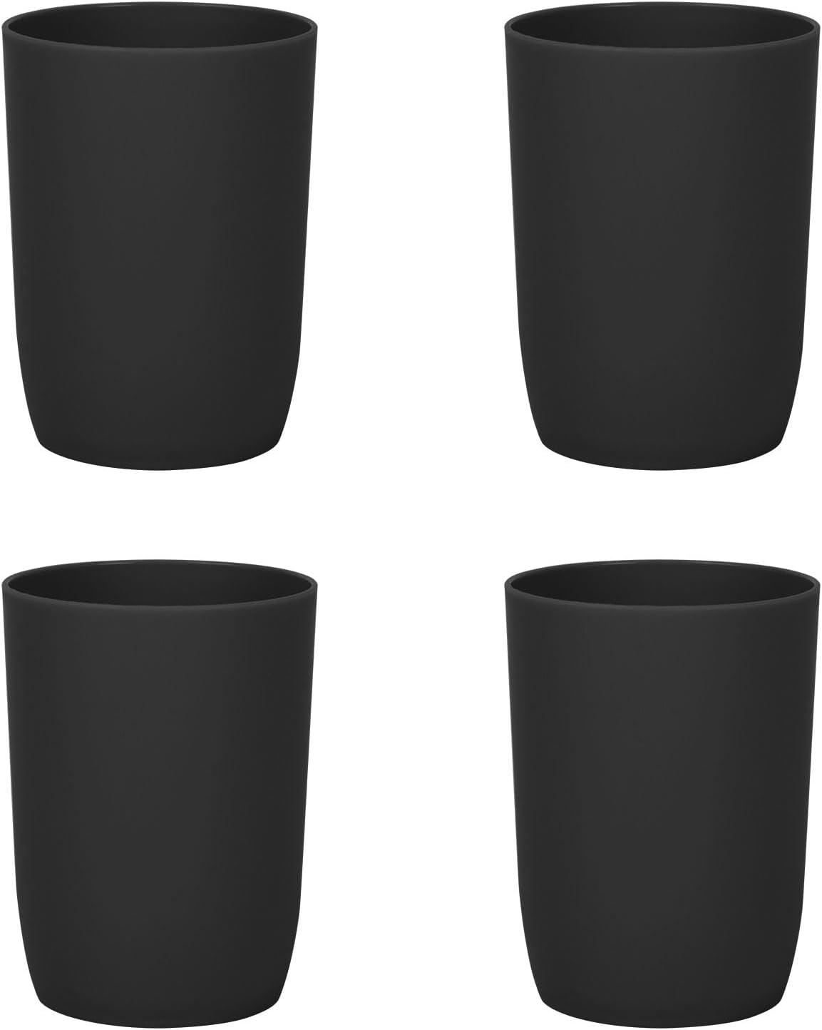 Topsky 4-Pack Transparent Glass Tumbler Set - Reusable Eco-Friendly Stackable