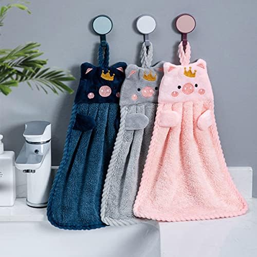 Ewanda Store 3-Pack Cartoon Hand Towels for Kids