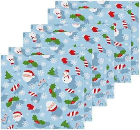Stylish Christmas Santa Washcloth Set - Eco-Friendly Fast Dry Multi-Purpose Towels