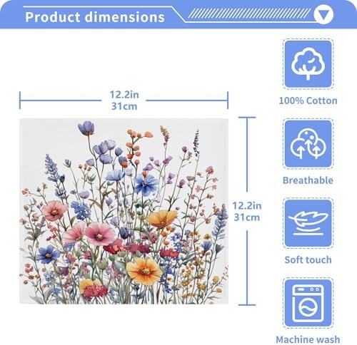 Effortless drying washcloths for face bath and kitchen
