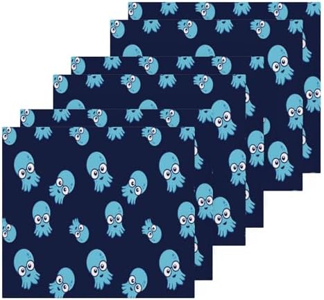 Funny Octopus Washcloths 2 Pack Soft Absorbent Baby Face Towels