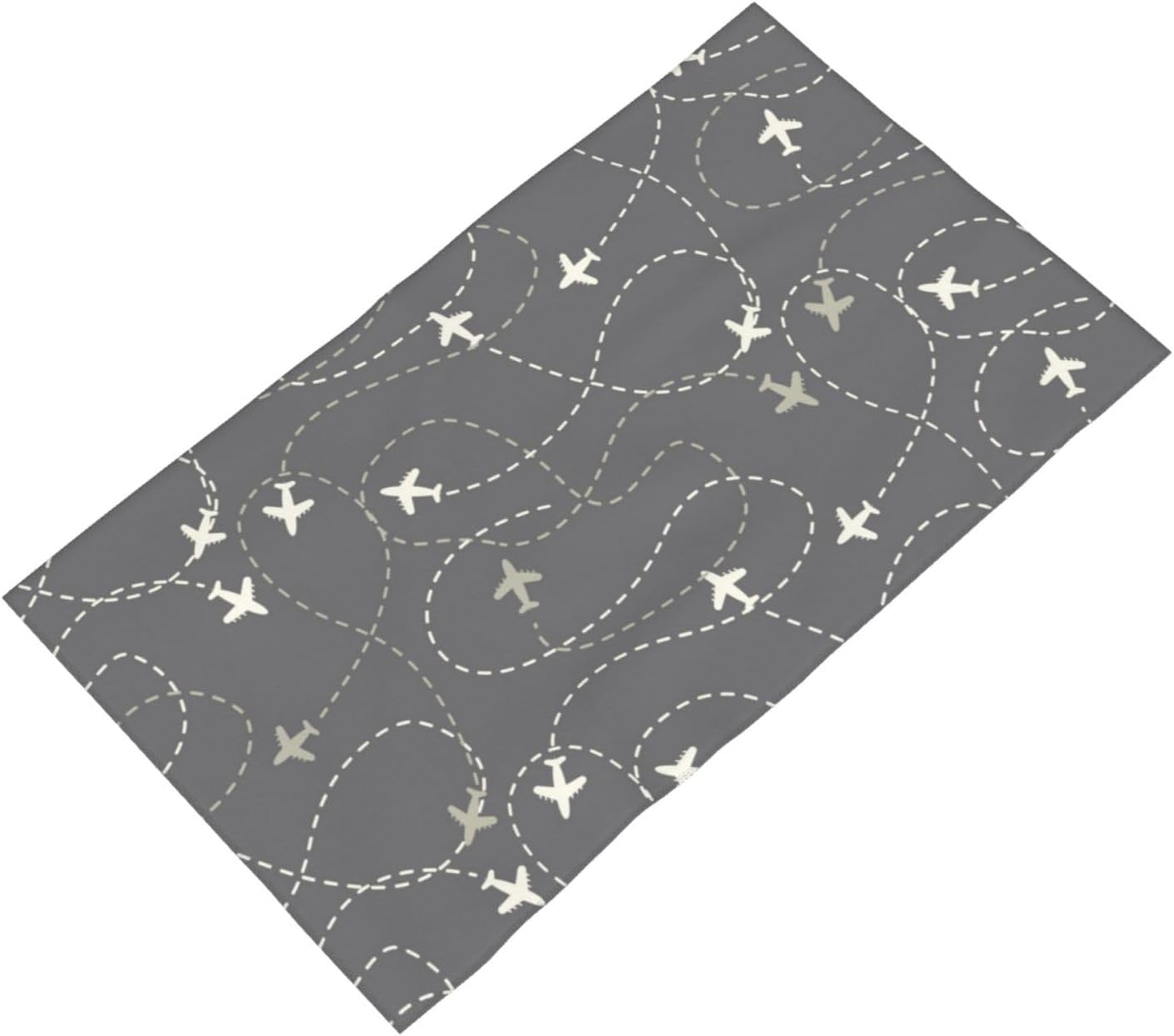 Pevtufa Airplane Routes 275x16in Washcloths for Bathroom Spa Gym Face Towels