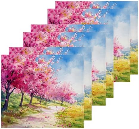 Xigua Peach Tree Washcloth Set 12x12 inch Fast Drying