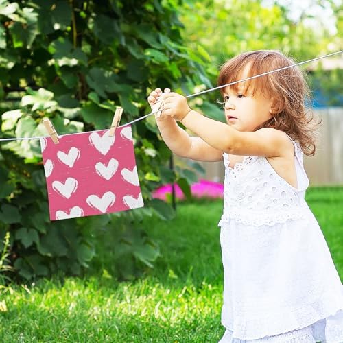 Xigua White Heart Fast Drying Washcloth Set