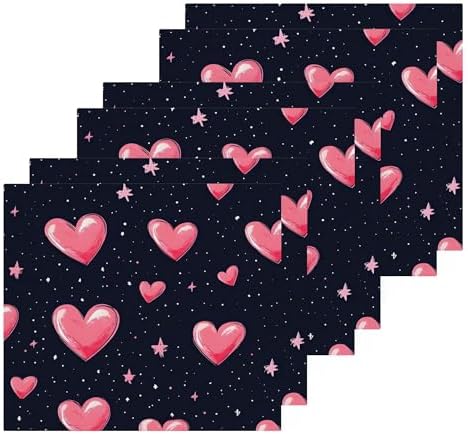 Xigua Hearts and Stars Washcloth Set