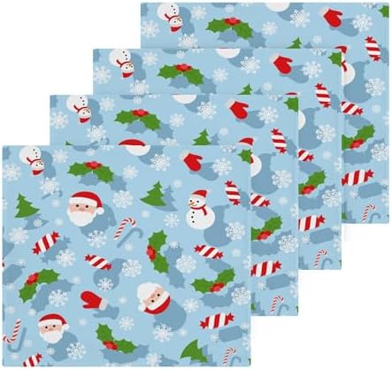 Stylish Christmas Santa Washcloth Set - Eco-Friendly Fast Dry Multi-Purpose Towels
