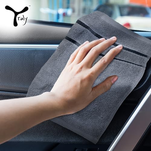 Yraly Luxury Wash Cloths 12 Pack 13x13 Inch