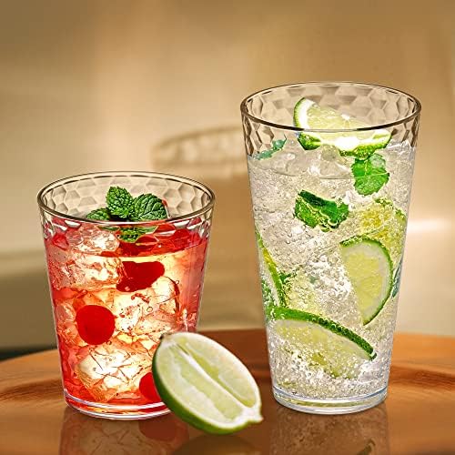 Amazing Abby Snowflake 8-Piece Tumblers 16 oz Reusable