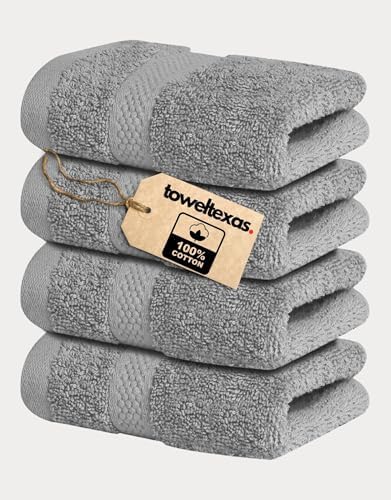 4-Piece Wash Cloth Set Soft Absorbent Cotton