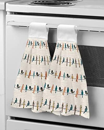 Premium Hanging Kitchen Towels - 18x14inch Colorful Plaid