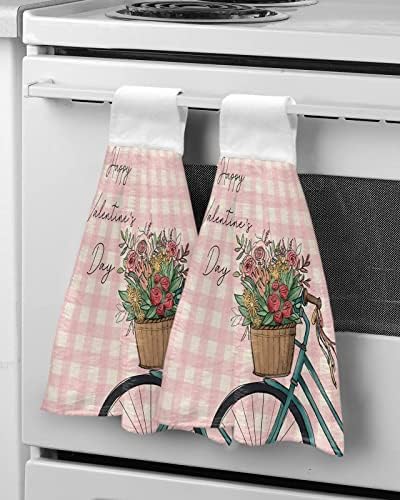 Hand Tie Towel Set Rose Pink Gingham