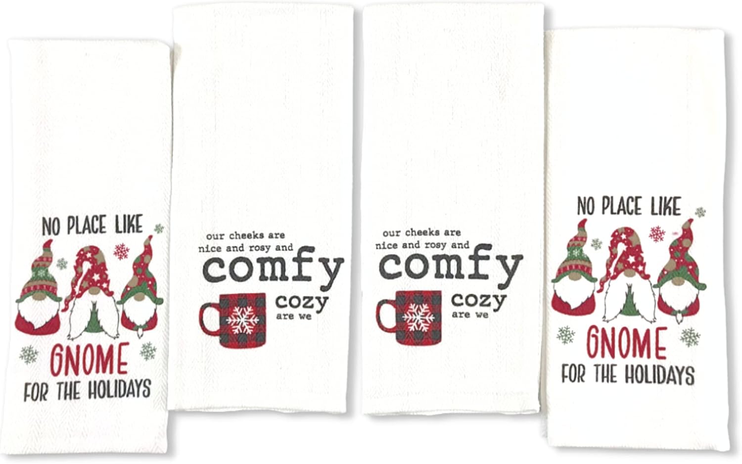 Cozy Winter Kitchen Towels Set for Holidays