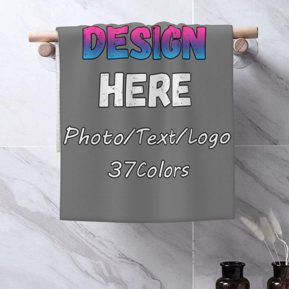 Personalized Travel Bathroom Washcloth