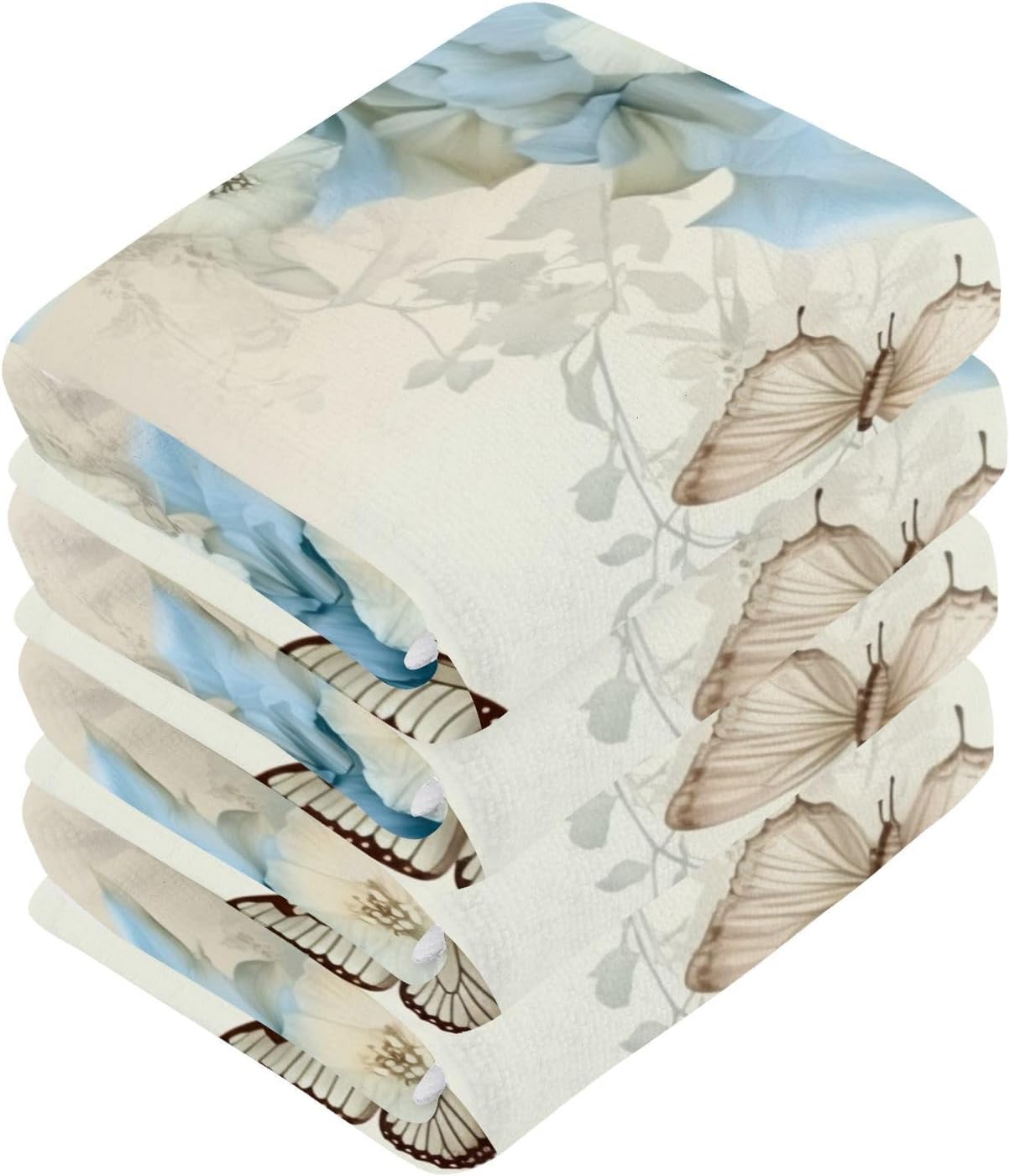 Butterfly Flower Washcloth - Soft for Babies