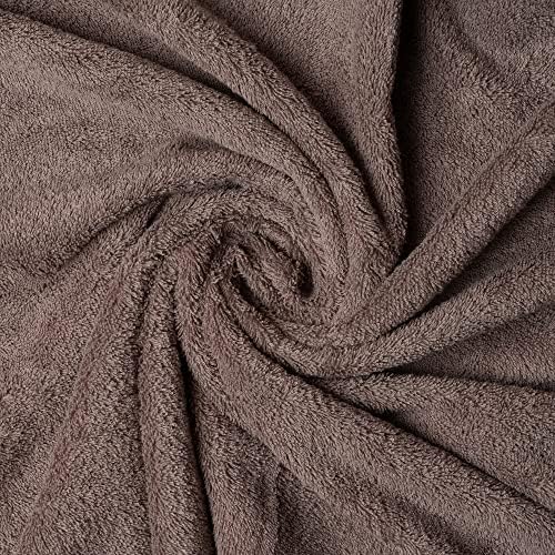 2-Piece Mocha Brown Bath Towel Set