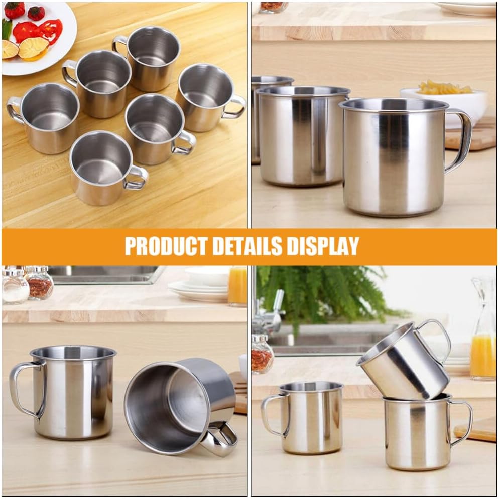 Kichvoe 2-Piece Stainless Steel Tumblers Lightweight Portable for Kids