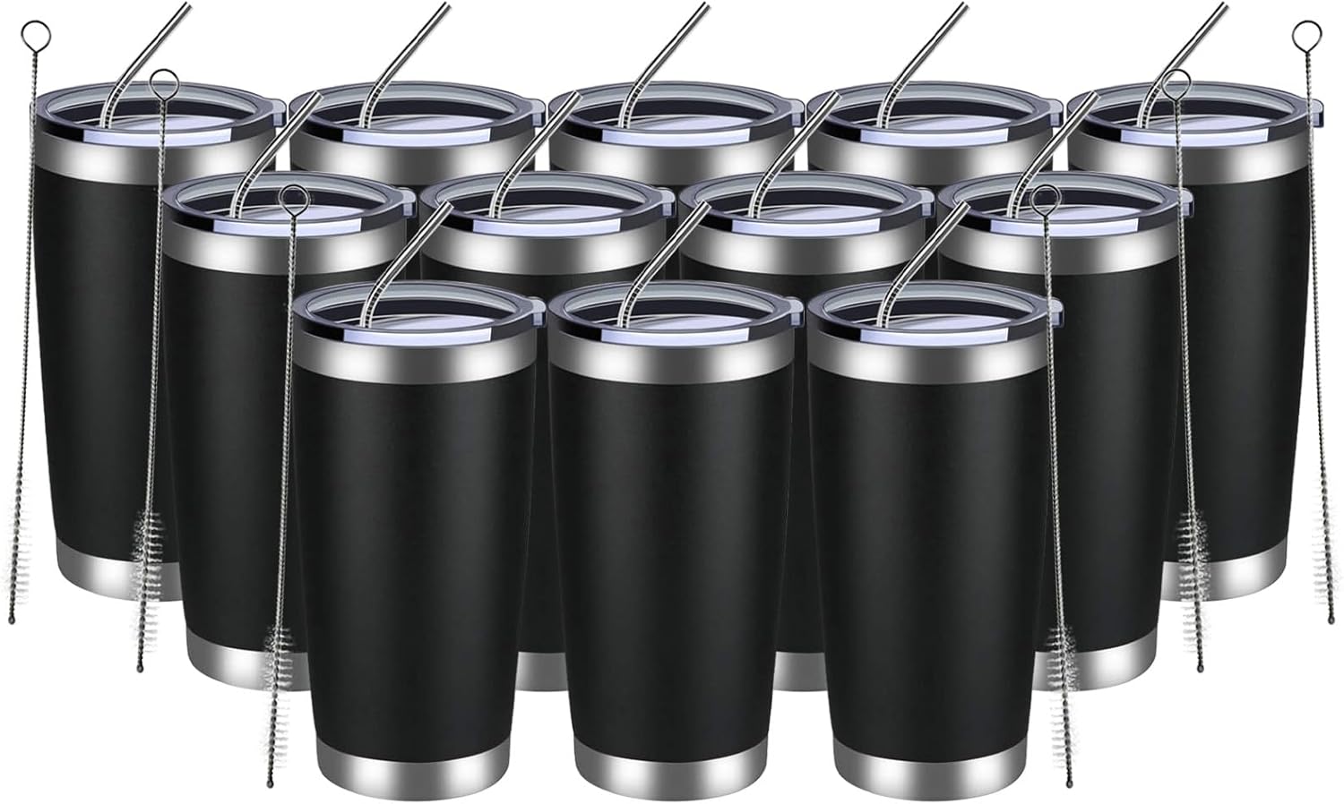 Perfect Gift for Travelers Double Wall Vacuum Insulated 20oz Tumbler Set