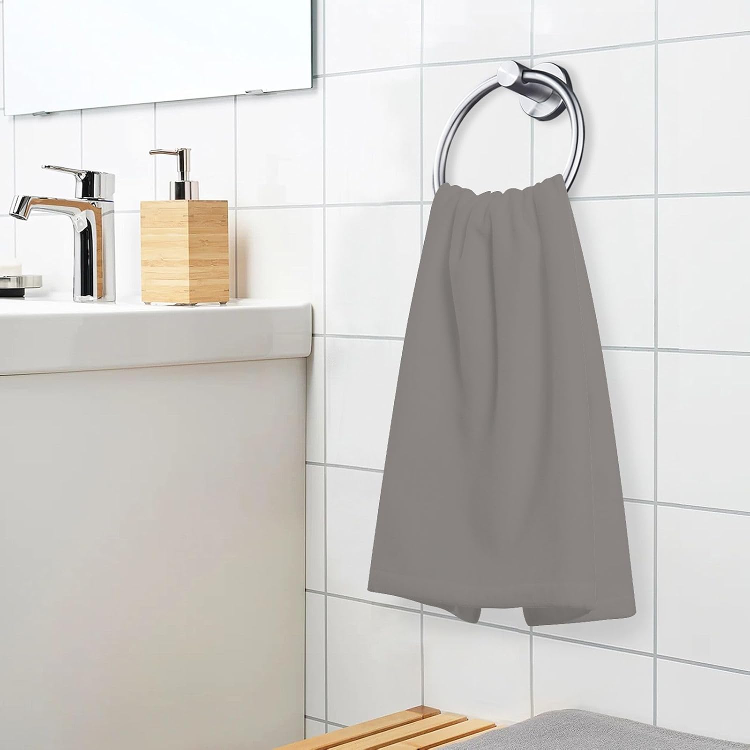 Experience Daily Comfort with GAIGEOs Iron Gray Facial Towels