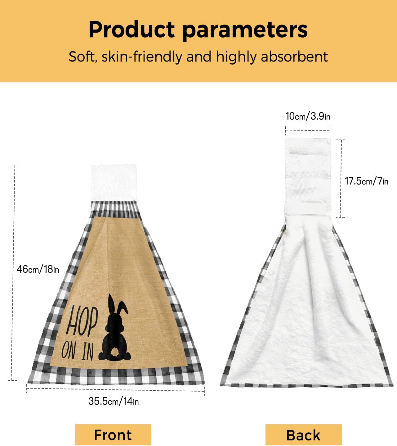 Soft Absorbent Hanging Kitchen Towels for Daily Use