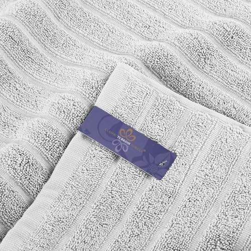 Luxury Turkish Cotton Bath Towels Set - 27x54