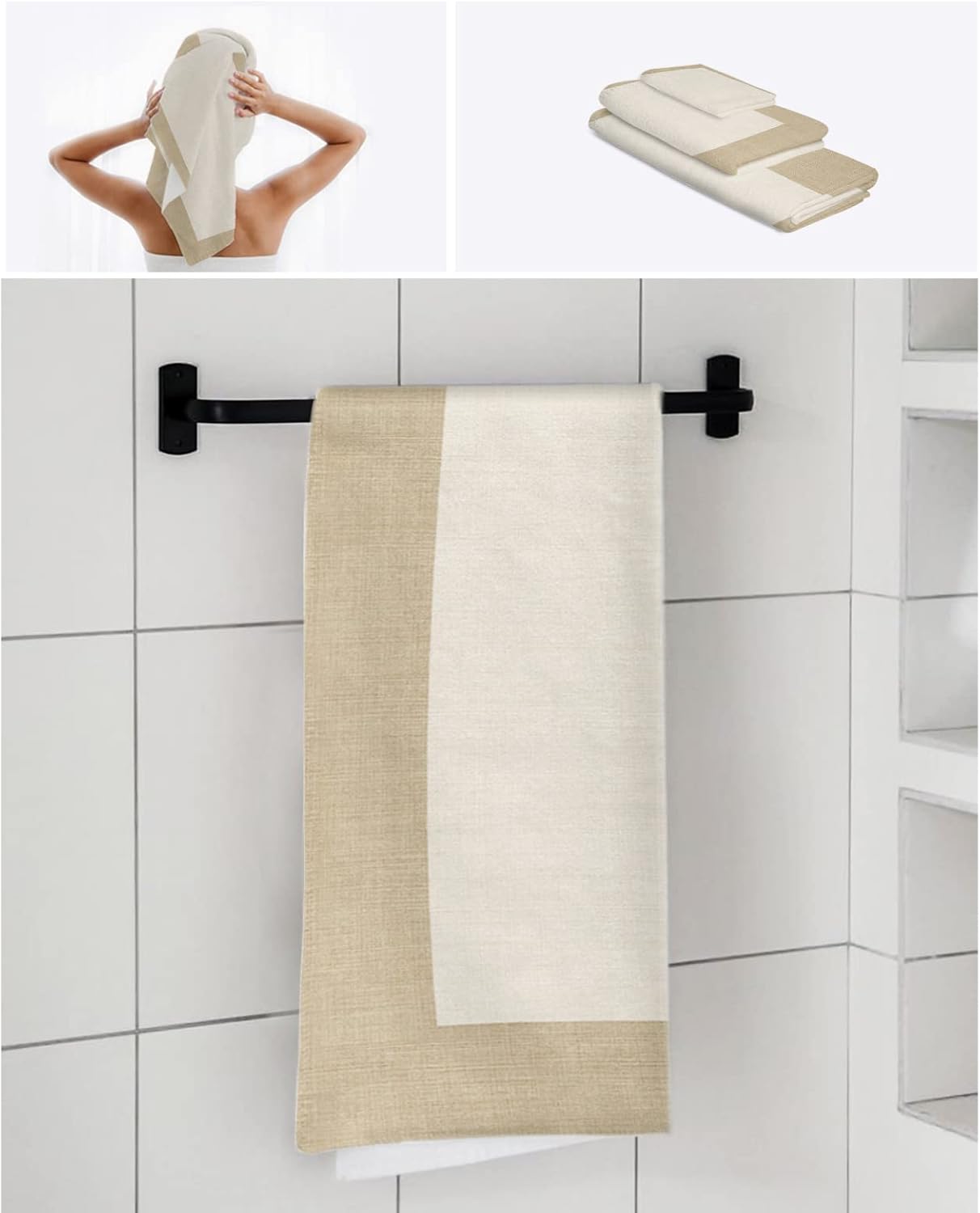 Stylish 3-Piece Bath Towel Set for Soft Absorption