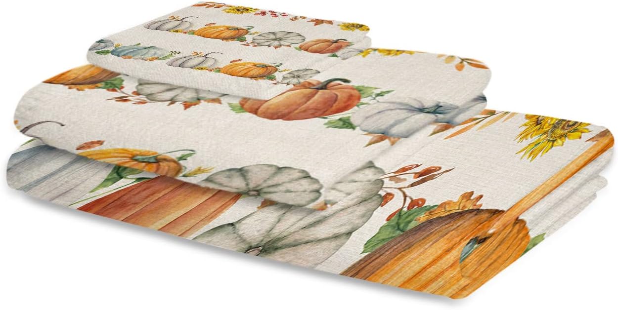 Smile Sunflower 3 Pcs Bath Towel Set
