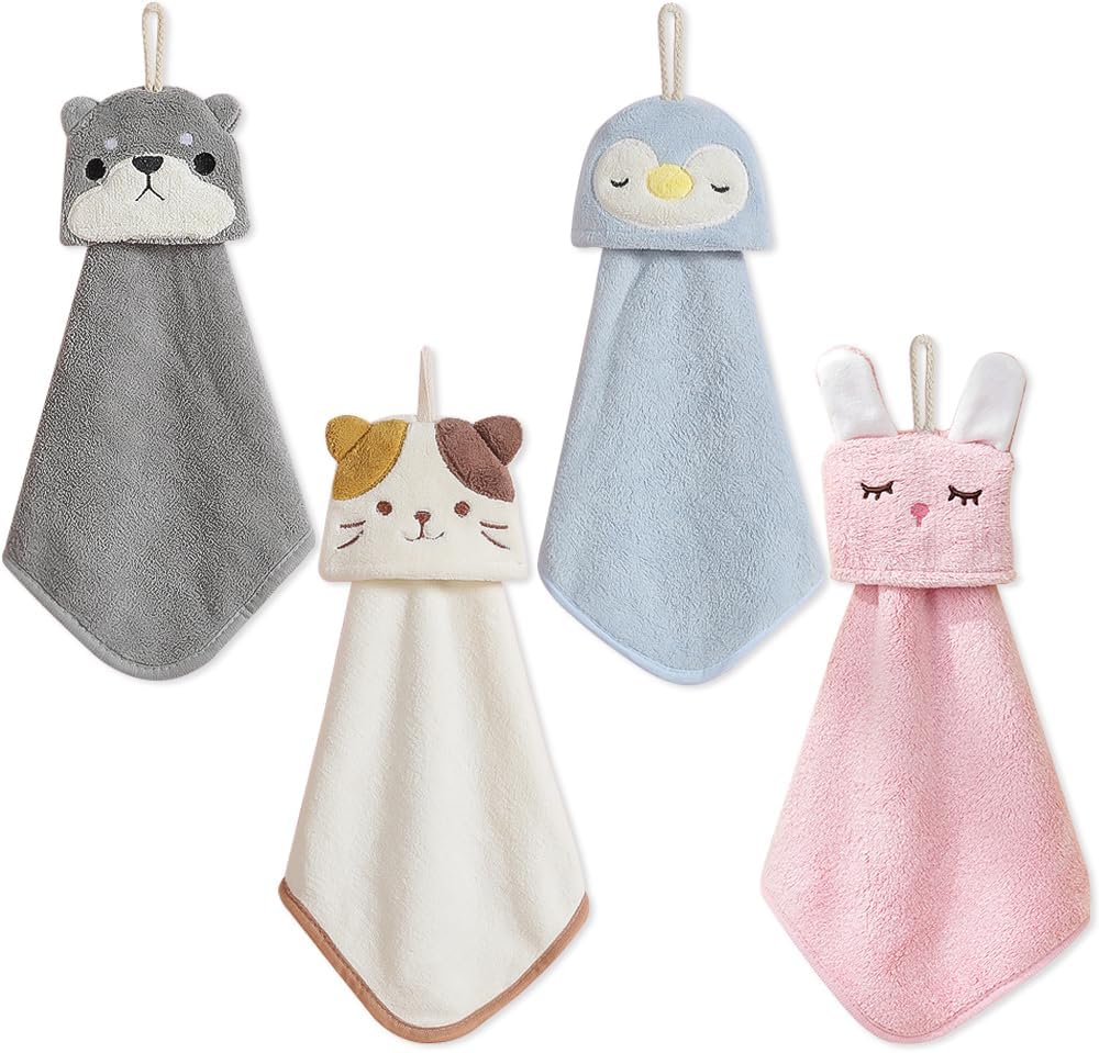 Fun Animal Hand Towels for Kids