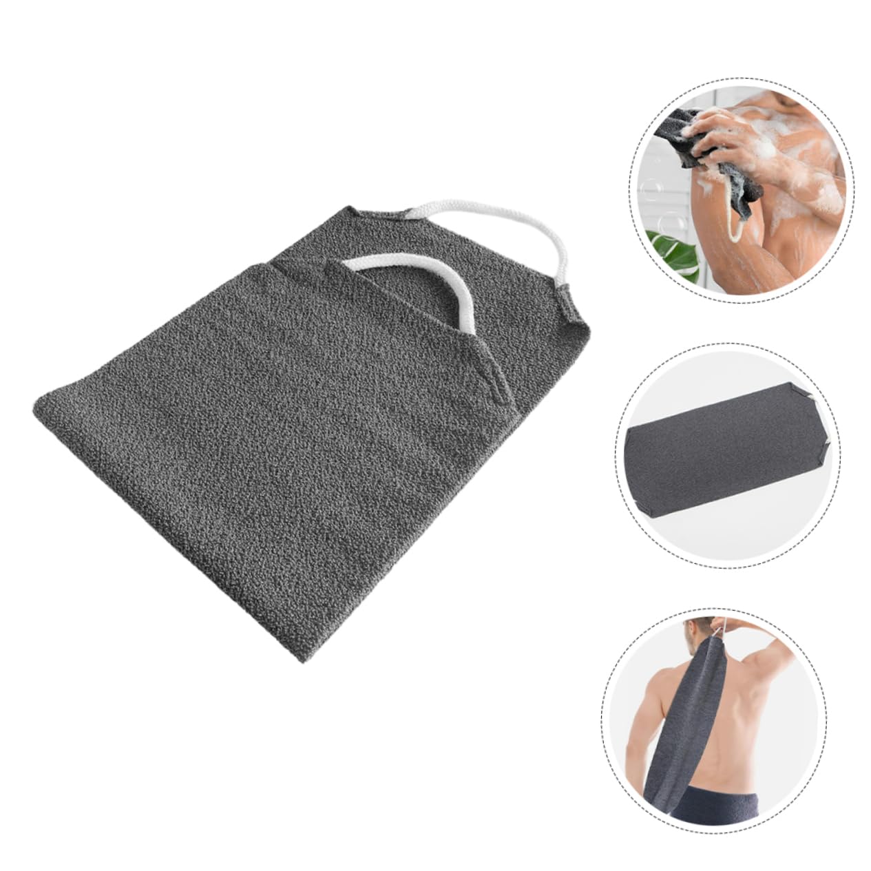 Hoement Frosted Bath Towel Back Exfoliating Cloths 1