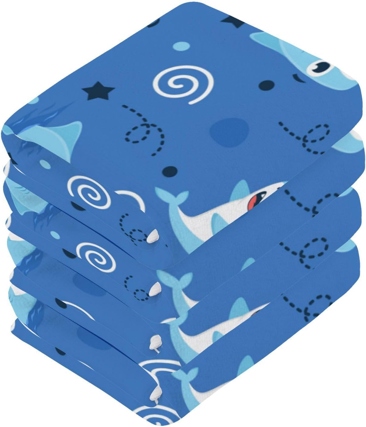Yettasan Shark Washcloth 2-Pack