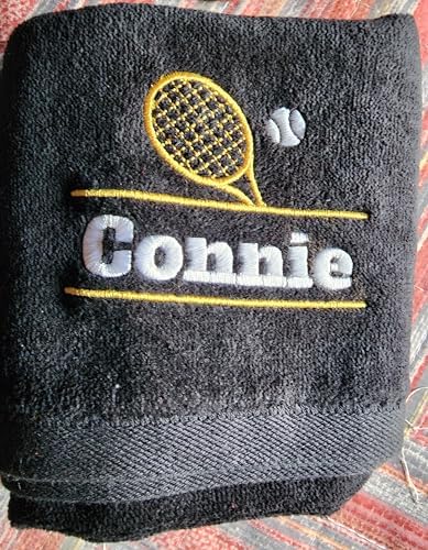 Personalized Tennis Towel with Embroidered Name - 16x26
