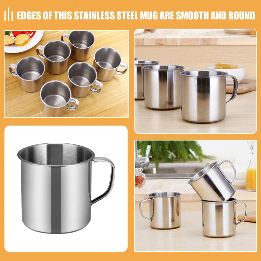 Kichvoe 2-Piece Stainless Steel Tumblers Lightweight Portable for Kids