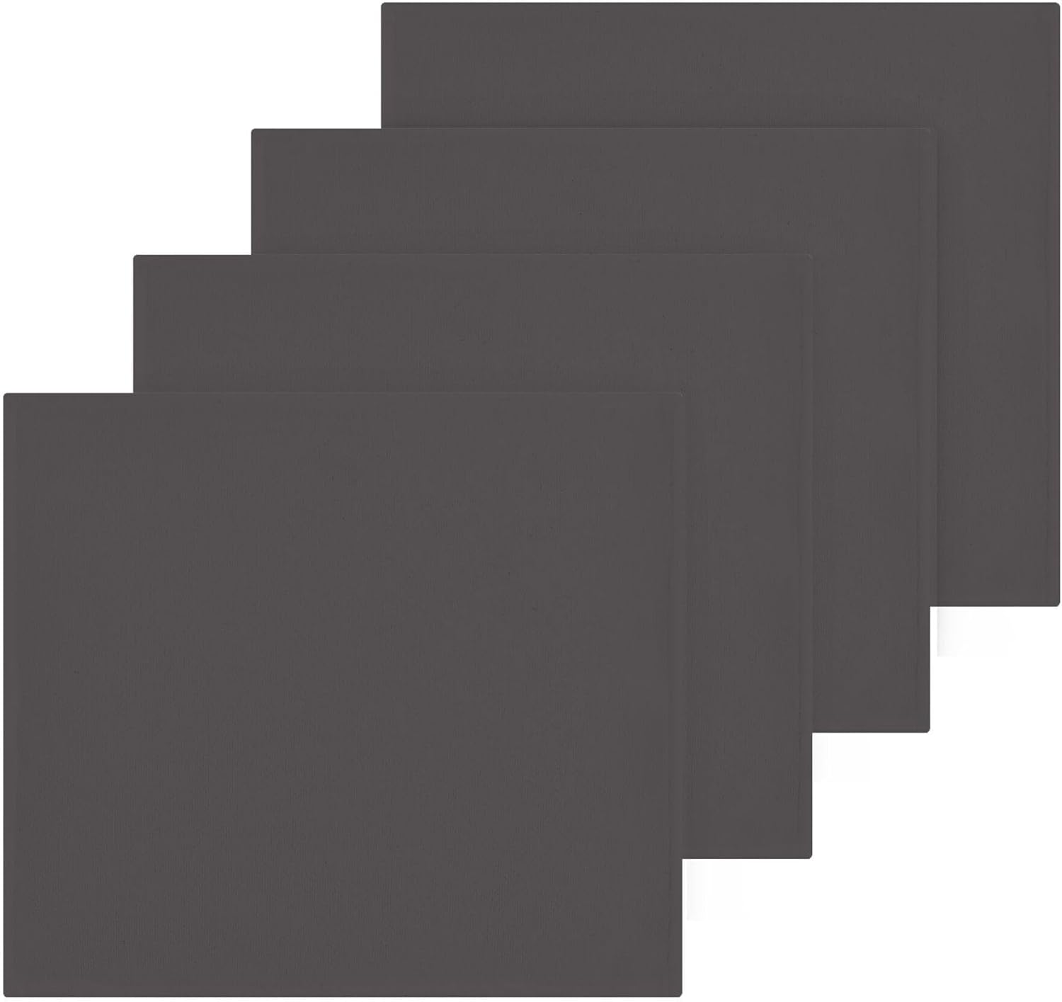 2pc 12x12 Dark Grey Washcloths