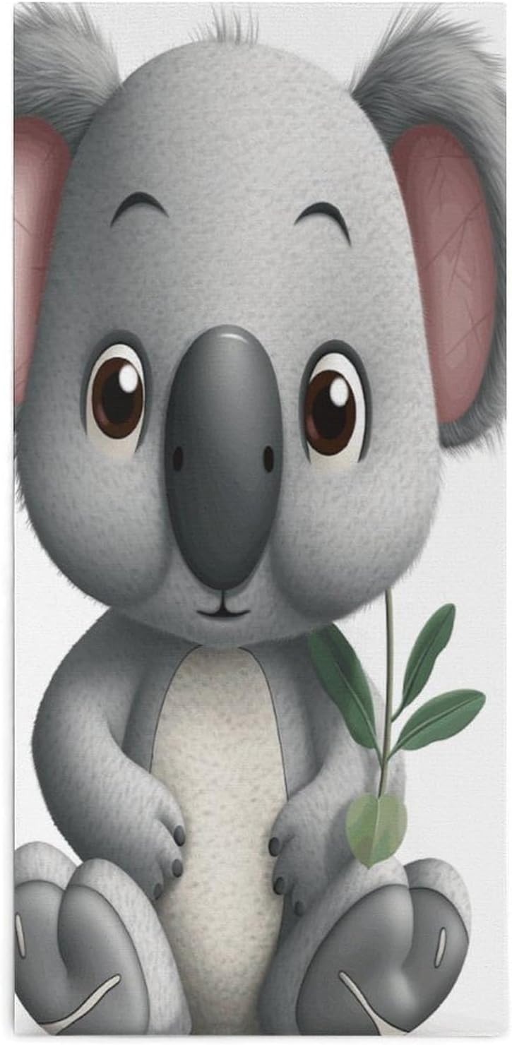 Cartoon Koala Bath Towel Portable Durable