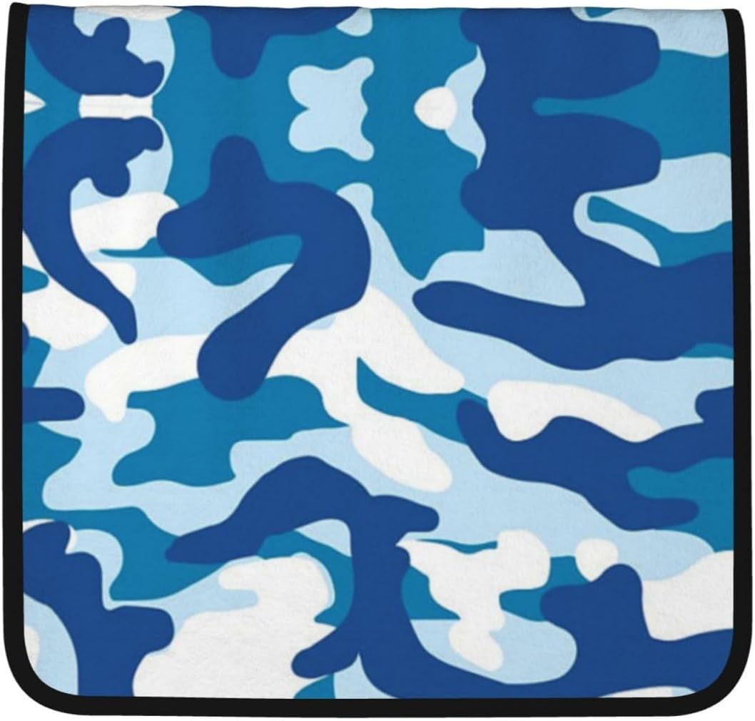 Sky Blue Camouflage Washcloth 16x28 Inch Soft Towel for Bath Kitchen