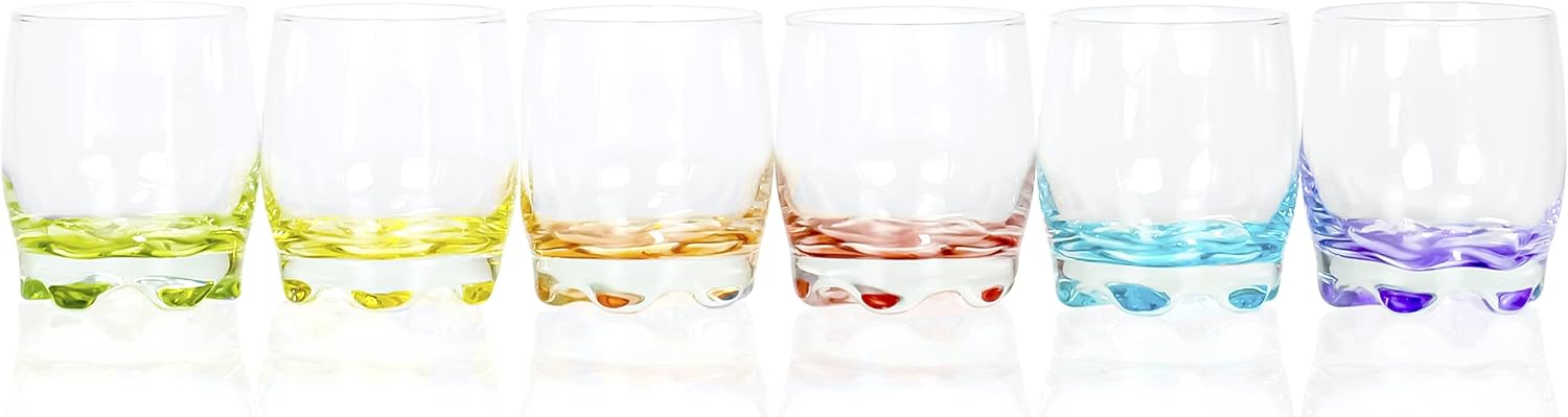 Red Co Vibrant Splash Water Glasses