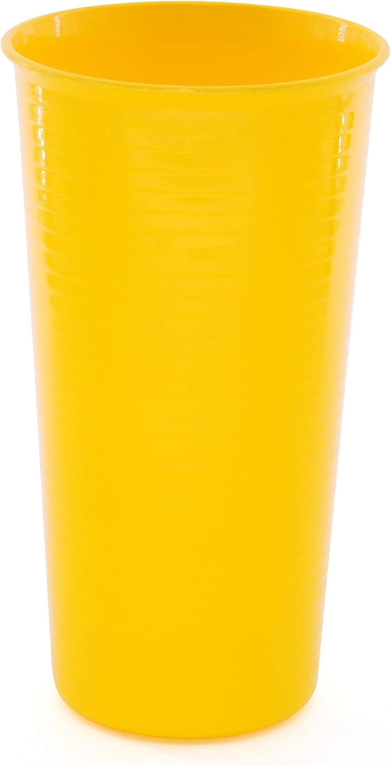 Mintra Home Reusable Plastic Cups 28 Ounce Tumbler - Yellow - Pack of 6