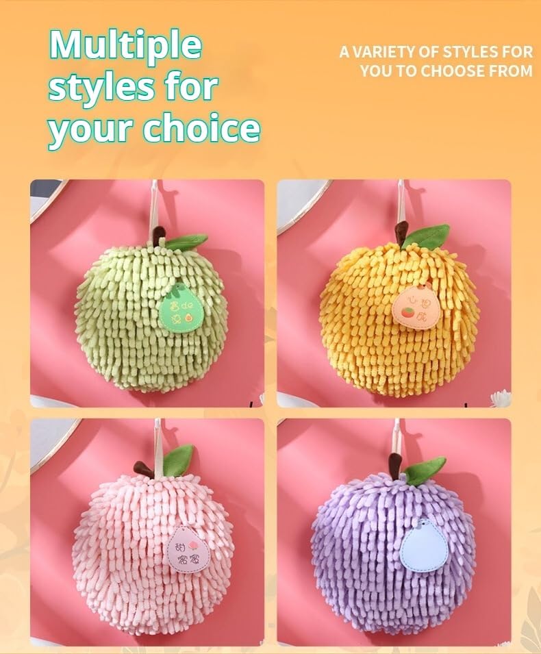 Fruit Animal Hand Towels 6-Piece Set