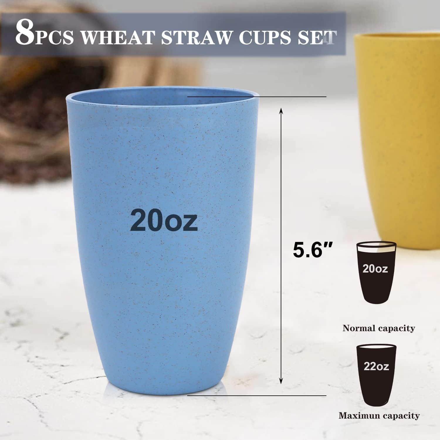 Homienly Reusable Plastic Cups