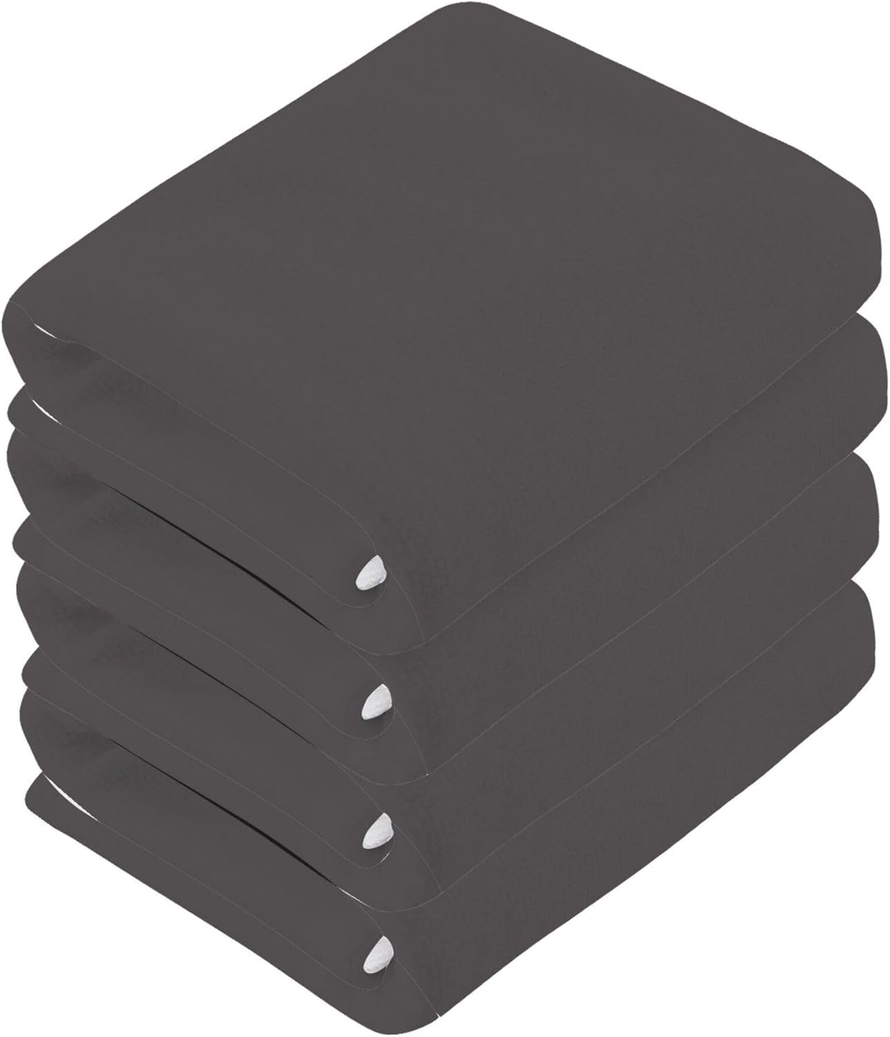 2pc 12x12 Dark Grey Washcloths